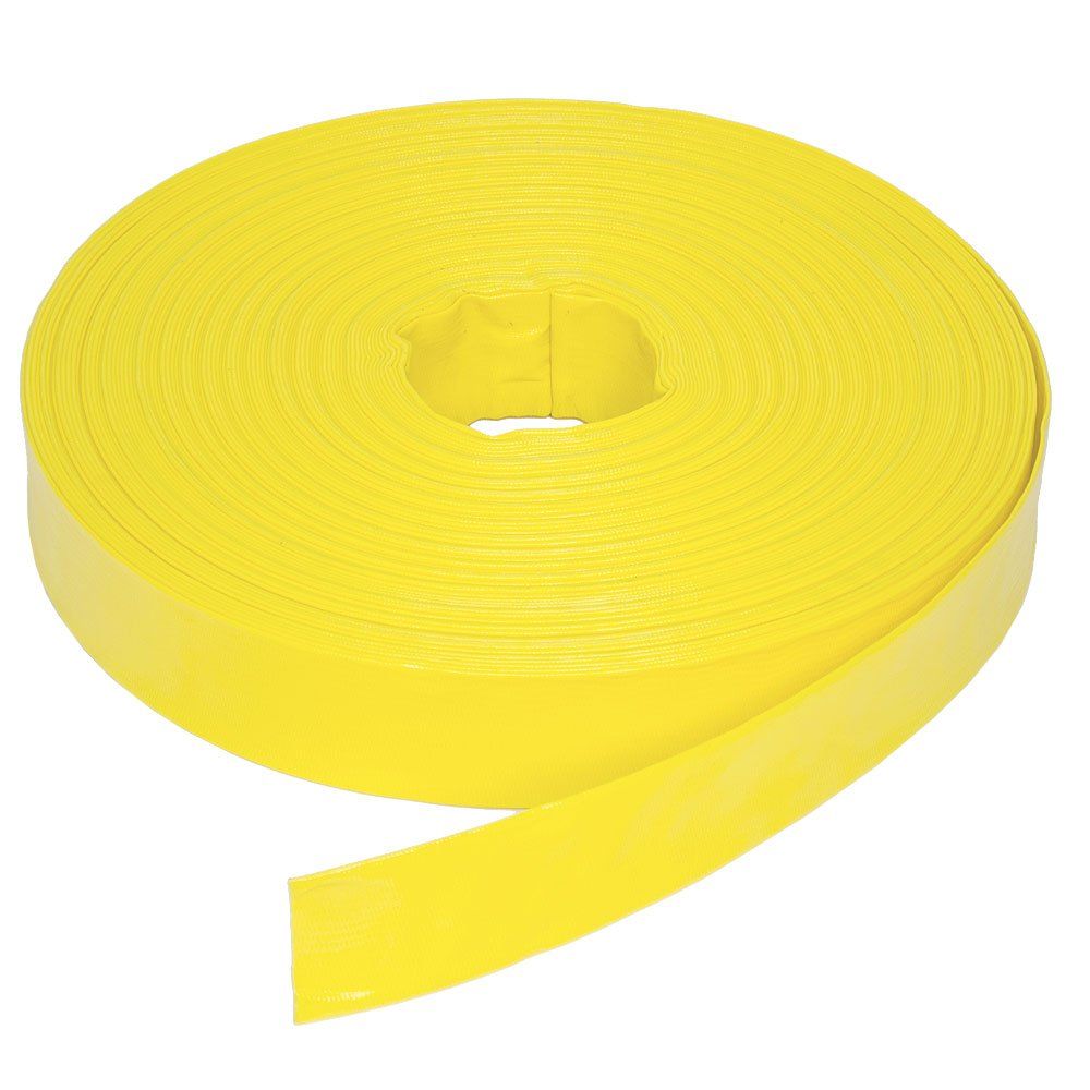 Bore x 10 Metres Long Yellow - Min 3yr Warranty PRO-SPEC® Branded 1 1 1/4 Heavy Duty Layflat Hose 32mm