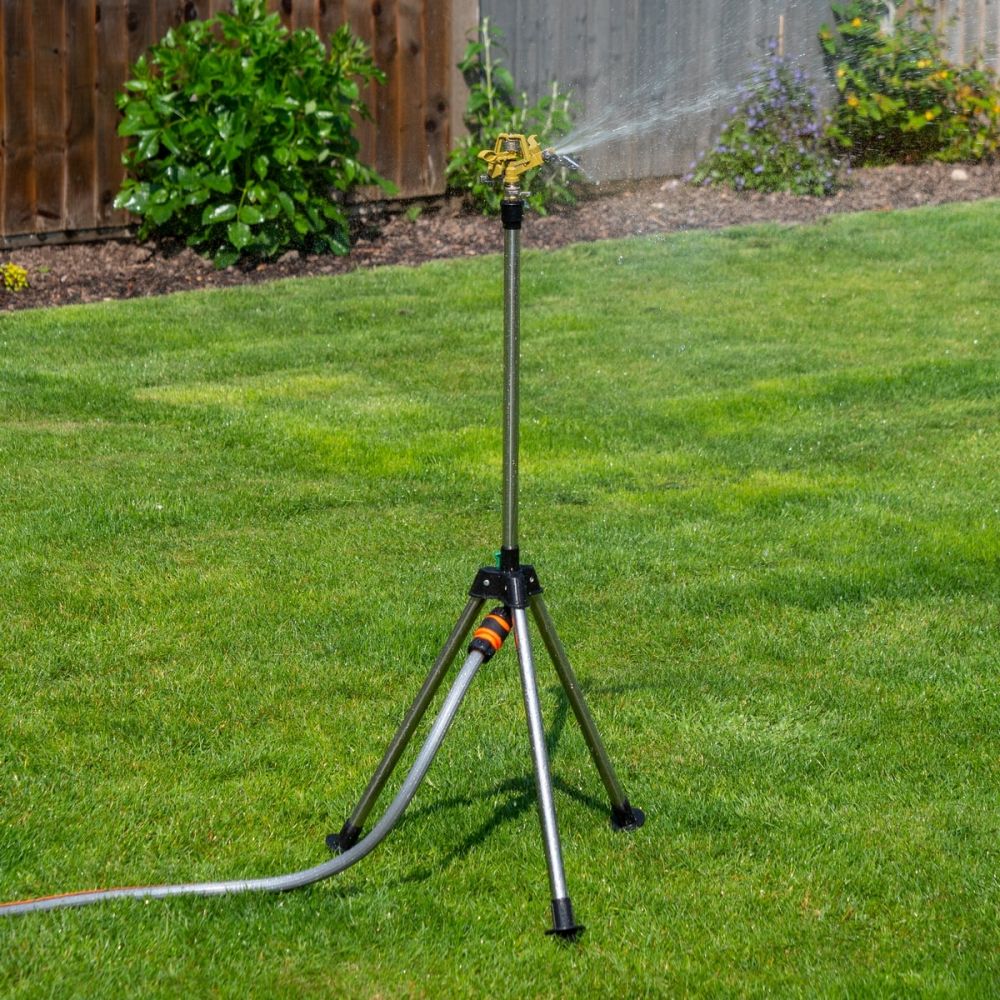 Water Sprinkler System Tripod Lawn Garden Watering Yard Impulse Irrigation NEW= 