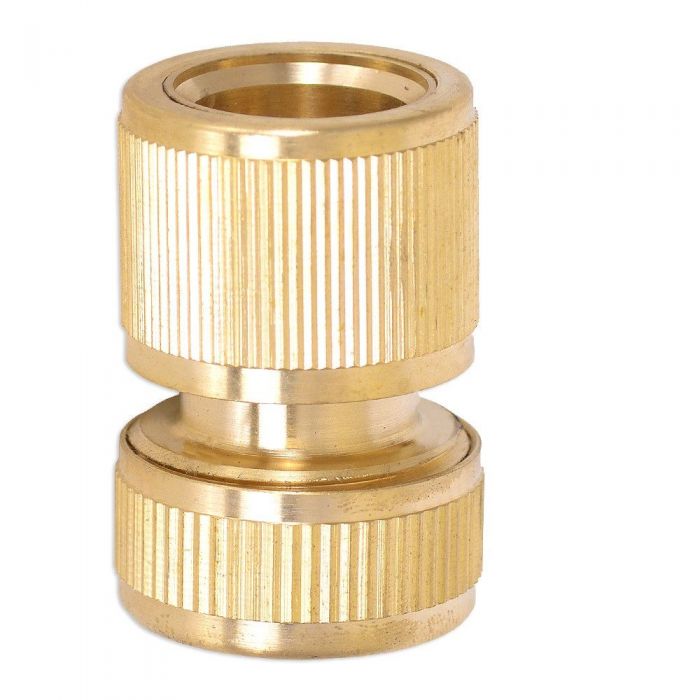 HydroSure Brass Hose End Connector - 13mm (1/2")