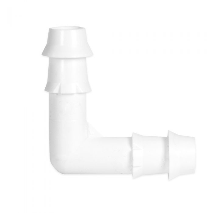 HydroSure Double Barbed Elbow - 14mm - White - Pack of 5