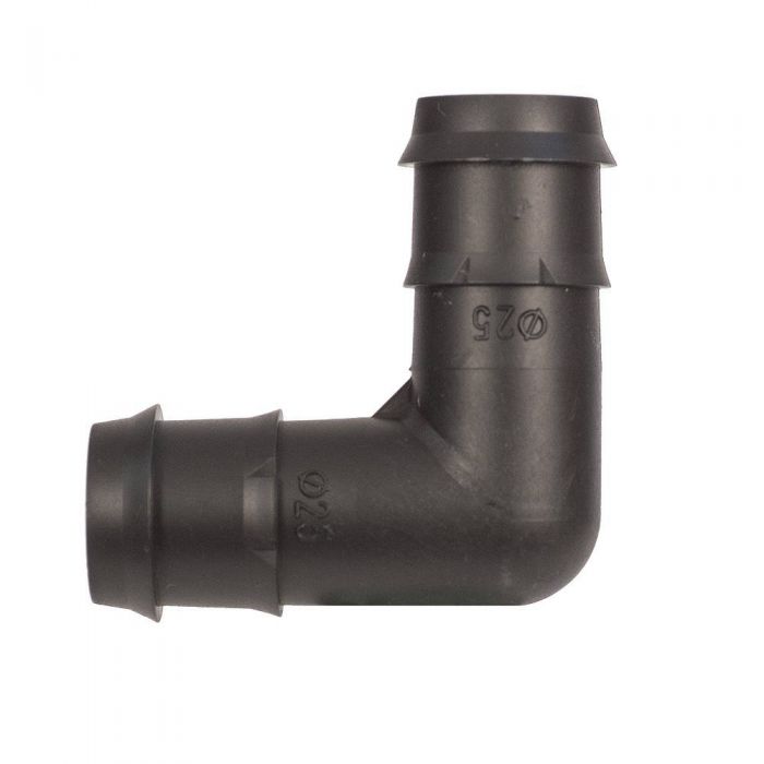 HydroSure Double Barbed Elbow - 21mm - Black