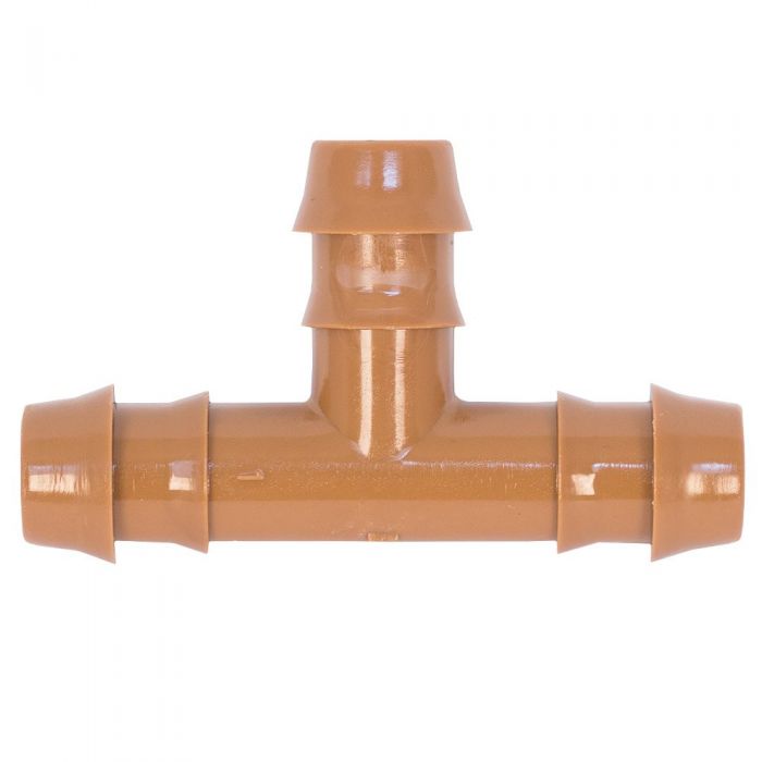 HydroSure Double Barbed Tee - 14mm - Brown - Pack of 25