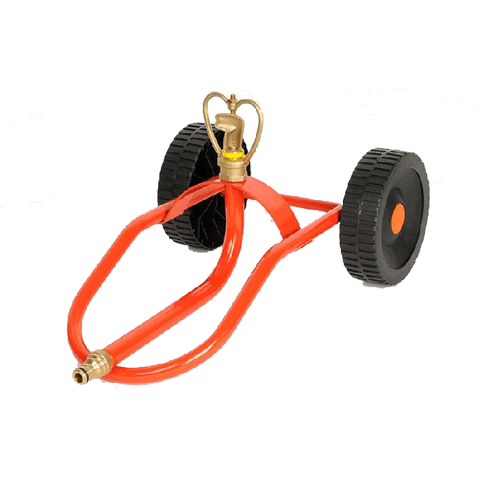 HydroSure Travelling Sled Sprinkler is a lawn tractor sprinkler made from powder-coated zinc for long-lasting durability.