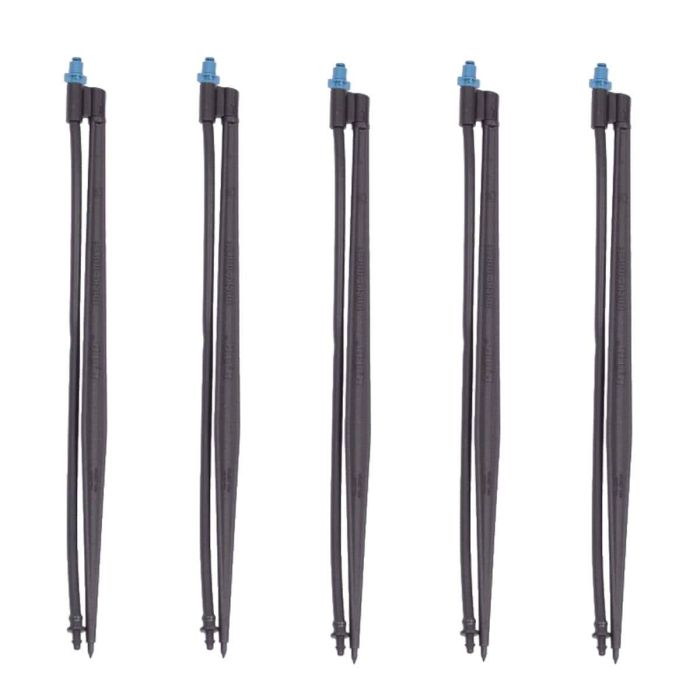 HydroSure Winged Micro Jet Spray with Stake Assembly- 180° Pattern - 33 L/h - Pack of 5. A micro spray system delivers fine water droplets across a large area.