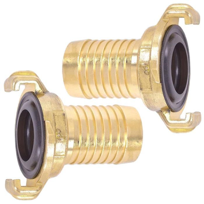HydroSure Brass Claw Lock Hose Tail 1"/25mm - Pack of 2