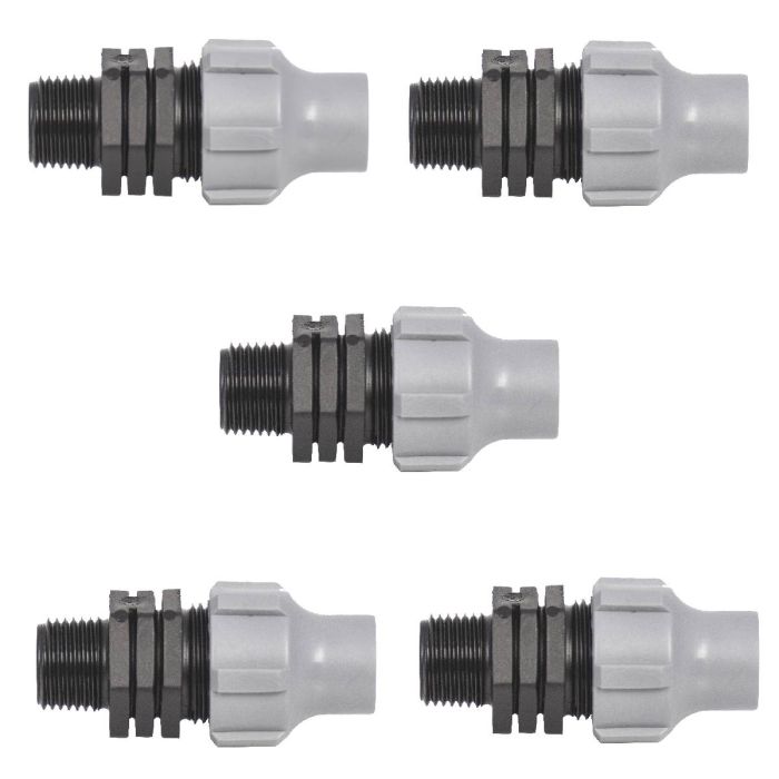 HydroSure Nut Lock - 14mm x 1/2&apos;&apos; BSP Male - Pack of 5