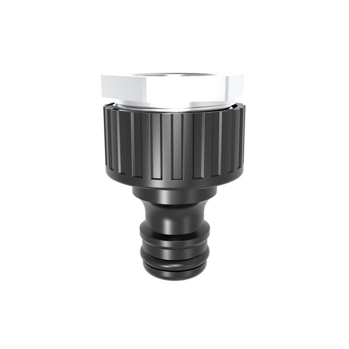 HydroSure Indoor Threaded Tap Connector with Metal Reducer – ½” to ¾” is an indoor tap adapter for connecting garden hose pipes.