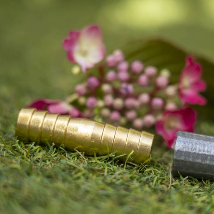 HydroSure Brass Hose Joiner - 13mm. A garden watering solution for repairing a garden hose.