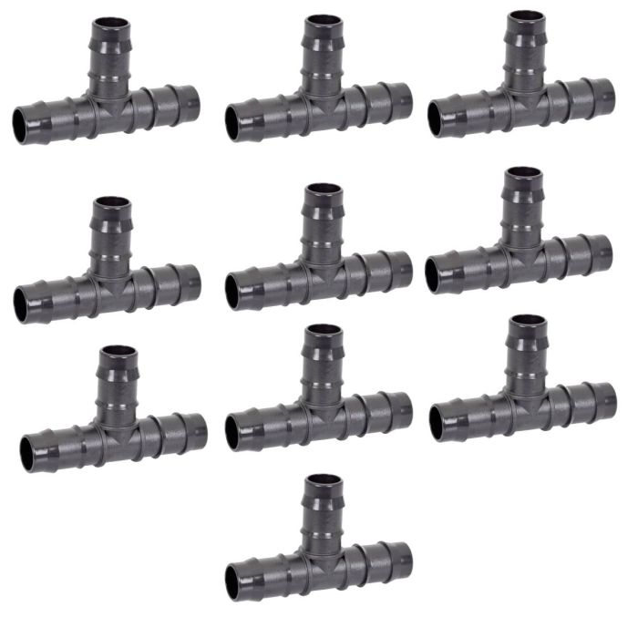 Hydrosure Double Barbed Tee Connector - 18mm - Pack of 10