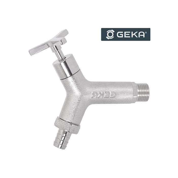 GEKA Plus Outside Tap with Hose Tail Connector - 1/2"