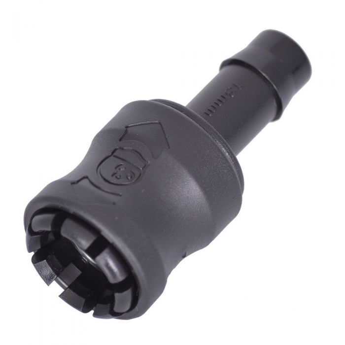 HydroSure Quick Click to Barb Connector - 13mm - Black - Pack of 25