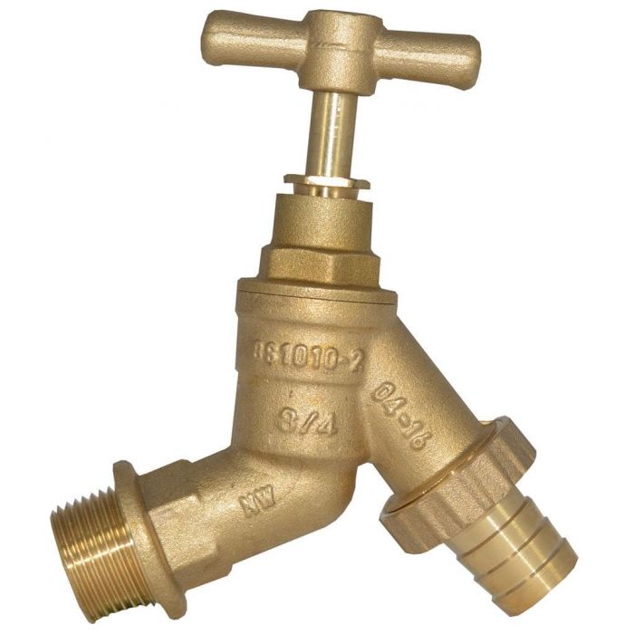HydroSure Brass Bib Tap –  1/2" Inlet & 3/4". Easily water your plants using this outdoor garden tap.