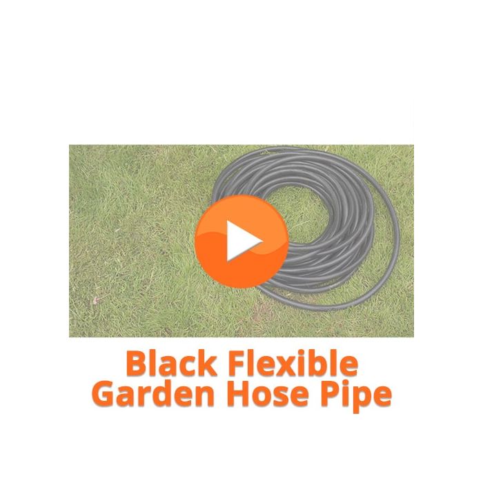 HydroSure Flexible Garden Hose Pipe - 13mm x 30m - Black