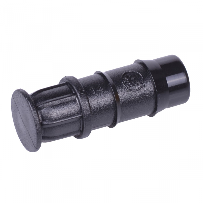HydroSure Double Barbed End Plug - 14mm - Black - Pack of 25