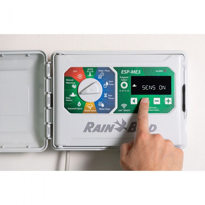 Rain Bird ESP-ME3 4-station modular controller - WIFI compatible - 22 Stations. Delay watering for up to 14 days for stations not set up with a Rain Sensor.