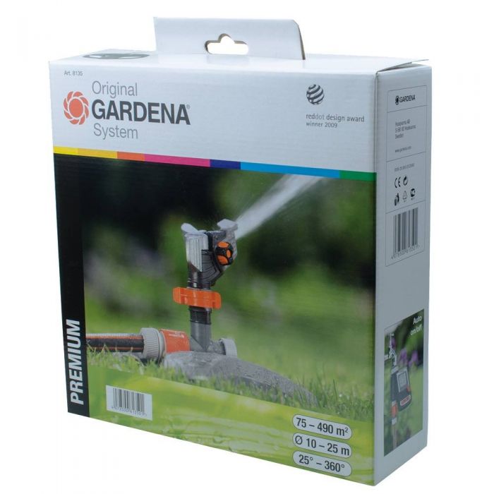Gardena Full Or Part Circle Pulse Garden Sprinkler (Max. Radius 12.5m)
