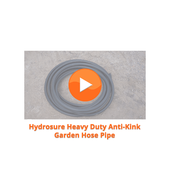 HydroSure Heavy-Duty Anti-Kink Hose Pipe - 19mm x 25m - Black