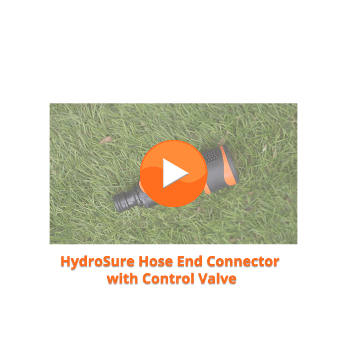 HydroSure Connector Set - Hose End Connector with Control Valve - 13mm (½”)