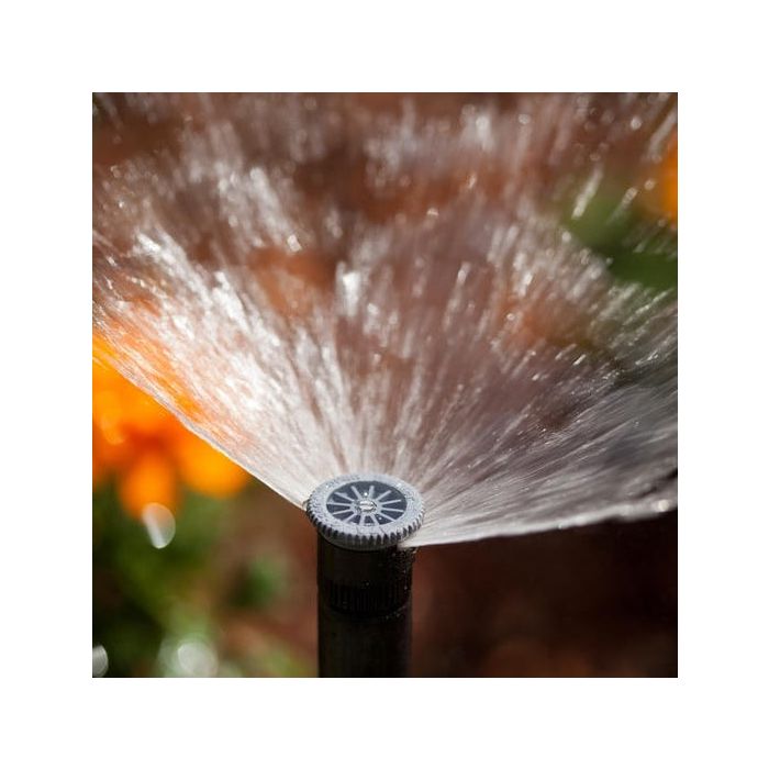 Hunter Pro Adjustable Spray Nozzle 15&apos; (Max. Radius 4.6m). Made from long-lasting UV- resistant plastic for ultimate performance even in harsh weather conditions.