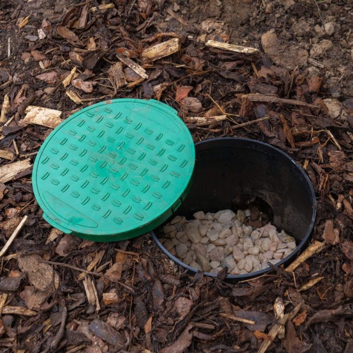 HydroSure Circular Valve Box - 6". Sprinkler valve covers for lawn watering. Shop online at Water Irrigation.