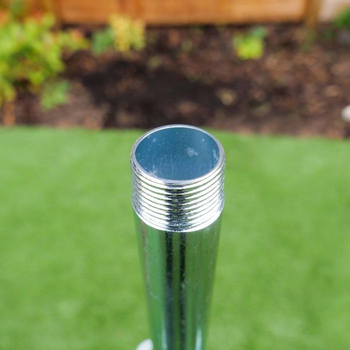 An adjustable height HydroSure Telescopic Sprinkler Tripod 3/4" and 1/2" compatible with hose fittings.