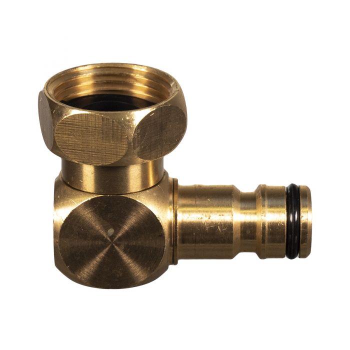 HydroSure 90 Degree Brass Tap Connector - 3/4"