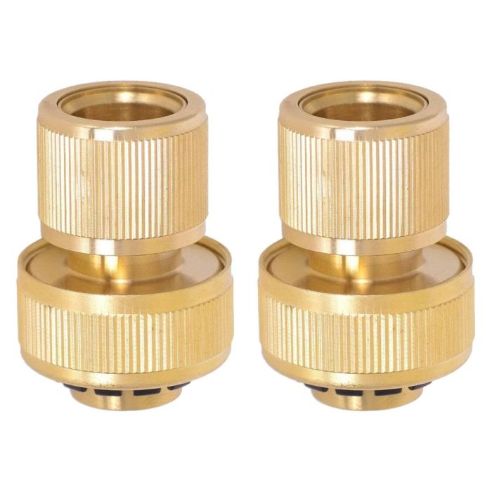 HydroSure Brass Hose End Connector - 19mm. Switch to brass garden hose fittings for worthwhile durability. Next-day delivery.