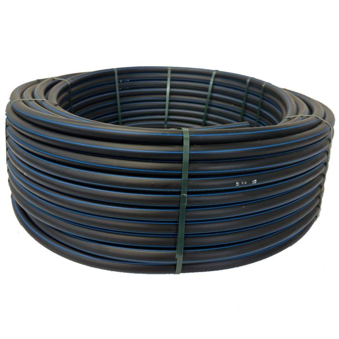 HydroSure HDPE Sprinkler Pipe PE100 - 25mm x 100m - 12.5 Bar. Sprinkler line & underground irrigation pipe on next-day delivery.
