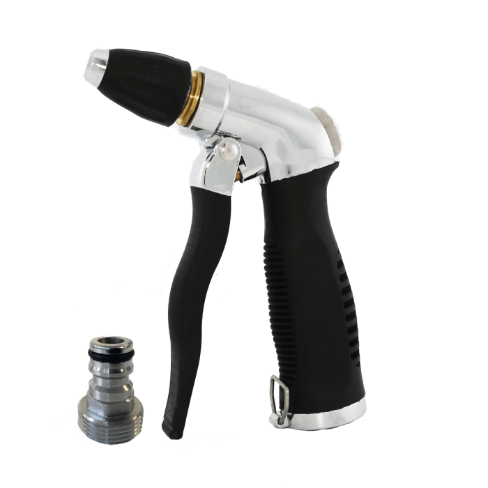 HydroSure Metal Soft Touch Trigger Jet Spray Gun 3/4" (19mm). A hose pipe spray nozzle guaranteed to last season after season.