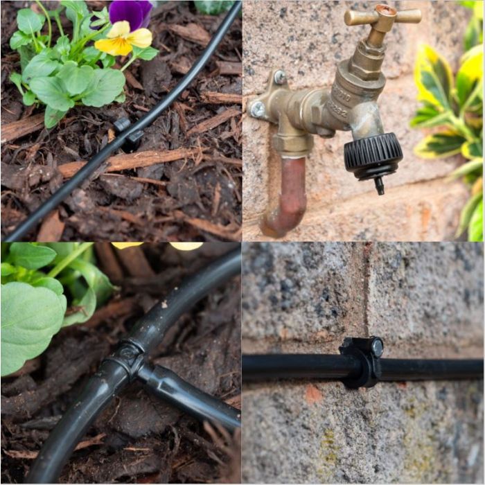 HydroSure Automated Value 20 Pot Drip Irrigation System with Timer. Complete with a timer to enable your drip system to automatically start.