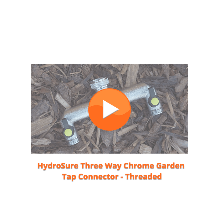 HydroSure Chrome Three Way Water Distributor 3/4" Female