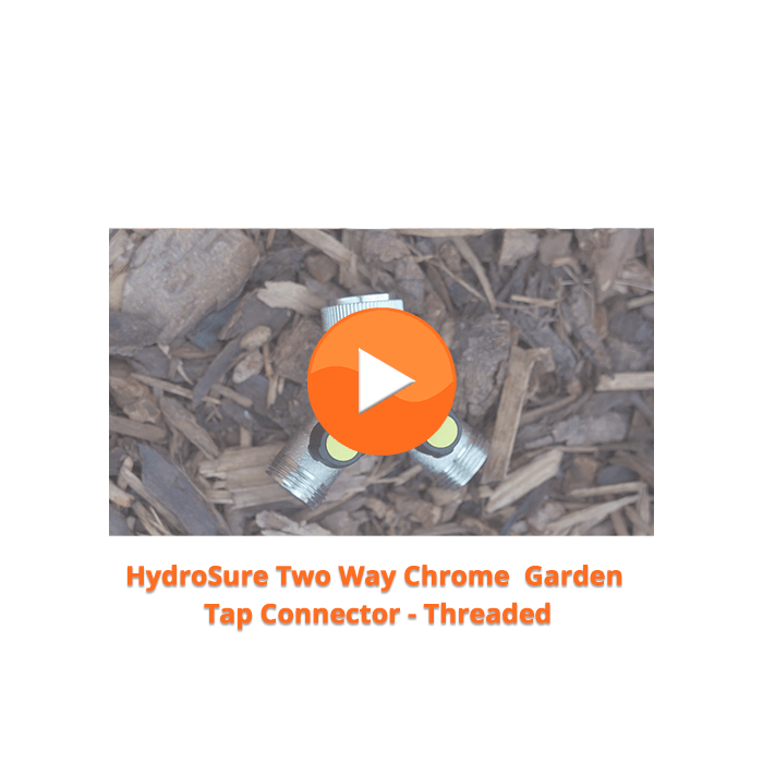 HydroSure Chrome Threaded Two Way Water Distributor - 3/4"