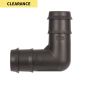 HydroSure Double Barbed Elbow - 18mm - Black