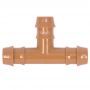 HydroSure Double Barbed Tee - 14mm - Brown - Pack of 25