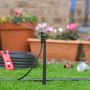 HydroSure Adjustable Vari-Jet™ with Stake Assembly – 360° Pattern - 0-75 L/h - Pack of 5. Adjust the spray pattern so it does not overthrow the garden bed.