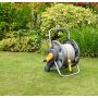 Hozelock 2 In 1 Hose Reel with 25m Maxi Plus Hose + Fittings