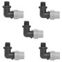 HydroSure Nut Lock Elbow - 18mm x 1/2&apos;&apos; BSP Male - Pack of 5