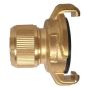 HydroSure Brass Claw Lock Female Quick Connector 1/2" (13mm). A hose pipe fitting to a brass hose coupling connection.