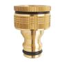 HydroSure Brass Quick Click Tap Connector 3/4" (19mm) with Female 1/2" (13mm) Adaptor. Brass hose adapters, next-day delivery.