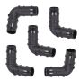 HydroSure Double Barbed Elbow - 16mm - Black - Pack of 5