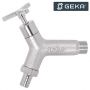 GEKA Plus Outside Tap with Hose Tail Connector - 1/2"