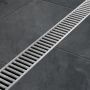 ACO Easyline H50 Drainage Channel with Galvanised Steel Grating 1m
