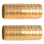 HydroSure Brass Hose Joiner - 13mm. A brass barbed fitting for joining & repairing garden hose pipes. 