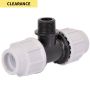 Plasson Mechanical Compression - 90 Degree Tee Male - 20mm x 1/2"