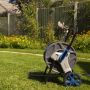 HydroSure Hose Reel Cart with 25m Hose - Blue. A quality garden watering solution that arrives pre-assembled & ready to use.