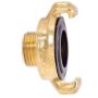 HydroSure Brass Claw Lock Male Threaded Coupling 1/2". A heavy-duty twist & lock fitting for professional irrigation. 