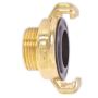 HydroSure Brass Claw Lock Male Threaded Coupling 3/4". Brass garden hose fitting with twist & lock connection. 