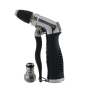 HydroSure Metal Soft Touch Trigger Jet Spray Gun 3/4" (19mm). Unlike plastic hose nozzles, the HydroSure Metal Jet Spray Gun promises long-lasting durability and impact resistance built-in without compromising on functionality and comfort.
