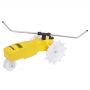 Nelson Rain Train Travelling Sprinkler is a lawn sprinkler that conveniently travels across your lawn.