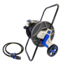 HydroSure Hose Reel Cart with 40m Hose - Black. Complete with a 40m flexible garden hose, hose connectors, spray gun, tap connector and hose cart.
